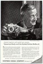 1950s EASTMAN KODAK VANNEVAR BUSH RETINA REFLEX S CAMERA PRINT AD Z4281 picture