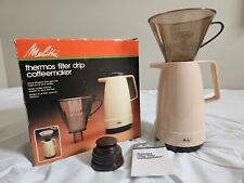 Vintage Discontinued 1983 Melitta 6 Cup Thermos Filter Drip Coffeemaker With Box picture