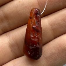 Genuine Ancient Central Near Eastern Region Carnelian Agate Old Bead Wearable picture