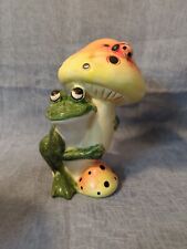 vintage mushroom w/ frog magic statue -- 7 inch tall picture