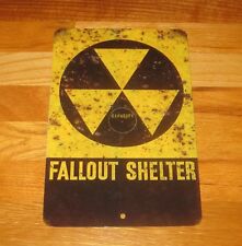 Fallout Shelter Nuclear Retro Vintage Look Rusted Reproduction Metal Sign- picture