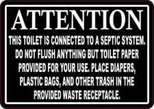 5x3.5 Do Not Flush Anything But Toilet Paper Sticker Vinyl Restroom Sign Decal picture