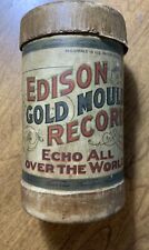 Early Edison Gold Moulded Cylinder Record #2608 Darky Tickle picture