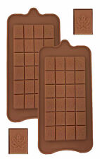 Marijuana Leaf Chocolate Break-Apart Bar Silicone Edible Candy Mold Tray SILKUZI picture