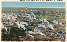 Postcard OK Oklahoma City North Capitol Oil Field 1936 Linen Vintage PC J2396 picture