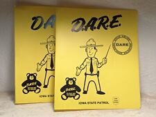 D.A.R.E. Dare To Say No 3 Ring Binder 1980’s Just Say no Iowa State  🚭🔥💨 picture