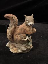 Lefton china hand painted SQUIRREL/W ACORN FIGURINE with #1838 stamp picture