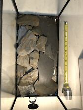8lbs NATURAL SLATE Stone Rock Gravel for AQUARIUM Fish Tank, reptile, Tarantula. picture