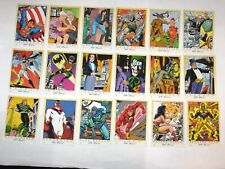 1994 DC STARS 45 CARD SET + INSERT PUZZLE JUSTICE LEAGUE SET BATMAN JOKER picture