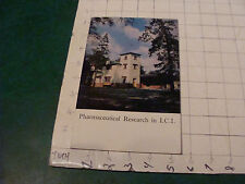 HIGH GRADE Vintage paper: 1966 PHARMACEUTICAL RESEARCH in I.C.I. 24pgs UNUSED picture