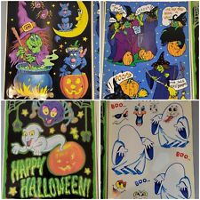 Vintage Color Clings Static Cling Happy Halloween Fall Window Decoration  picture