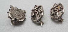 WWII Sterling Navy & USCG Coast Guard Home Front Sweetheart Pins Lot Of 3 picture