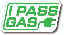 I PASS GAS EV Go Green Drive Electric Cars Sticker 10 Sizes with TRACKING picture