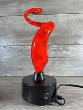Lumisource Electra Spiral Sculptured Plasma Motion Red Art Lamp Light Corded picture