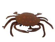 Penco Bronze Colorful Crab Ashtray Metal Trinket Box Painted Movable Claws picture