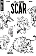 Disney Villains Scar #1 cover J character design 20 copy incentive Lion King picture