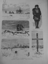 1882 Expedition Pole North Explorer Melville Long Newcomb 4 Newspapers Antique picture