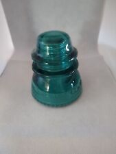 Aqua (Blue/Green)  Hemingray 42 Electrical Glass Insulator - Made in USA picture