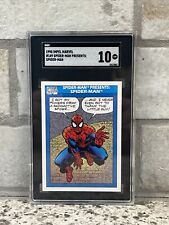 1990 Impel Marvel Universe #149 Spider-Man Presents Spider-Man SGC 10 GEM MINT picture