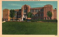 Postcard VA Radford Virginia High School Building Linen Vintage PC f1632 picture