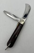 Vintage Colonial High Carbon Steel Fire Department F.D. Hawkbill Pocket Knife picture