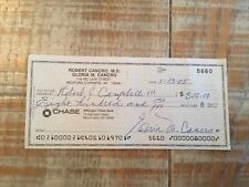 Dr. Robert J. Campbell Signed Check author Campbell Psychiatric Dictionary picture
