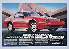1986 Nissan 300 ZK Vintage Original Print Ad 2 Page picture