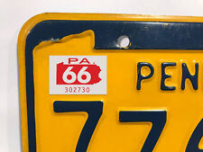 1966 Pennsylvania License Plate Registration Sticker, YOM, PA, Tag picture