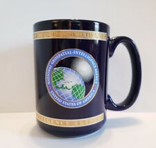 National Geospatial Intelligence Agency Mug Coffee Cup NGA Blue Gold Ceramic picture