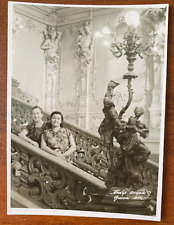Beautiful two women in the Odessa Opera Theater Vintage photo picture
