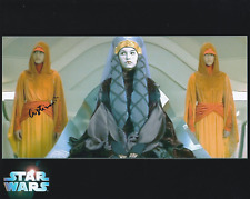 Cristina da Silva 10x8 signed in Black Star Wars The Phantom Menace picture