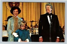 People - Jimmy, Rosalynn, Amy Carter, 1977 Inauguration Ball, Chrome Postcard picture