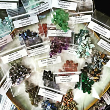 Crystal Sample Kit Chakra Stones Reiki Healing Wicca Orgonite Small Gemstones picture