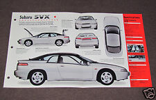 1992-1996 SUBARU SVX Car SPEC SHEET BROCHURE PHOTO BOOKLET picture
