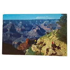 Postcard Bright Angel Trail Grand Canyon Arizona Chrome Unposted picture