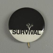 Survival Environmental Climate Change Earth Slater Vintage Cause Pinback Button picture
