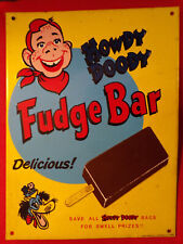 Howdy Doody Fudge Bar tin sign (AAA Sign Co.)J91 picture
