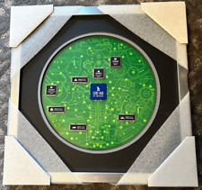 NEW RARE Disneyland - LE 150 Sci-Fi Academy Circuit Board Park Map Framed Set picture