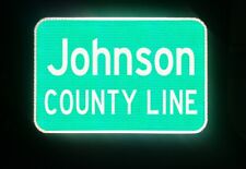 JOHNSON COUNTY LINE, KANSAS route road sign 18
