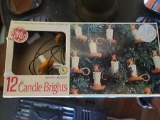 Vintage Christmas GE Candle Brights Merry Midget String Lights with Original Box picture