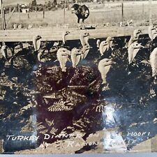 Postcard CA Ramona Turkey Dinner on the Hoof Poultry Farm Knowlton RPPC  1941 picture