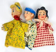 3 Vintage Walt Disney Production Hand Puppets Gund Princess Cinderella  picture