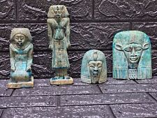 Set of 4 Piece Ancient Egyptiance Hathor, Ramesses II,  Nefertari ,imhotep picture