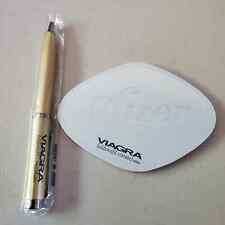 Metallic Gold Viagra Drug Rep Pharmaceutical Promo Advertising Metal Pen 1998 picture