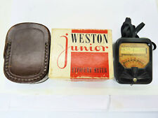 WESTON 850 JUNIOR LIGHT METER  with box case lanyard WORKS picture