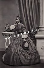 Vintage Old 1860's Photo reprint of Victorian era African American Black Woman picture