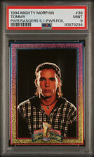 1994 Power Rangers Series 1 Hobby #38 Tommy Power Foil PSA 9 Pop 7 picture