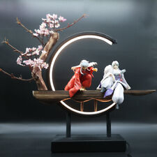 Anime Inuyasha Sesshoumaru Cosplay Q-ver Glow Base GK Model Sculpture Toys Gift  picture