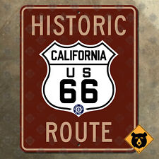 California historic route US 66 Barstow highway road sign mother road 16x20 picture
