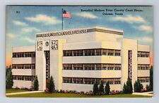 Odessa TX-Texas, Ector County Court House, Antique Vintage Souvenir Postcard picture